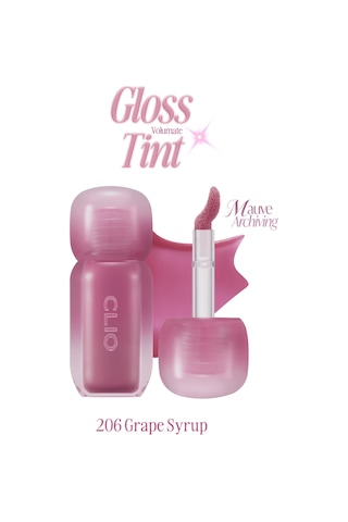 Pigmentli, Parlak Bitişli Dolgunlaştırıcı Lip Gloss Clıo Volumate Gloss 206 Grape Syrup
