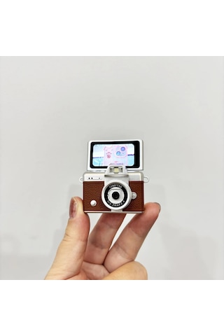 Retro Fhd Mini Parmak Kamera Çevirmeli Ekranlı Boyun Askı Zinciri Taşınabilir Spor Seyehat Kamera 1