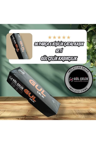 Kaveh Çatal Kaşık Seti 6 Kişilik 30 Parça 18/0 Kalite 1mm İnox