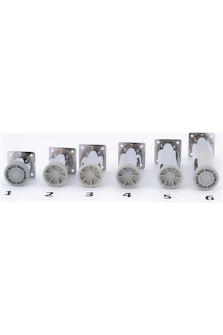 Azramutfak Alttan Ayarlı Ayak 6-8-10-12-15 Cm Dolap-Mobilya, Yuvarlak Metal