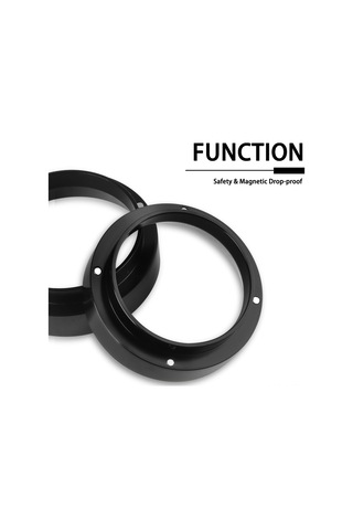 Folinda 51mm Gümüş Alüminyum Kahve Fincan Fırçası, Magnetik Tutucu İle Uçan Tozları Engelle, Ev Kahve Hazırlama Aracı Diğer