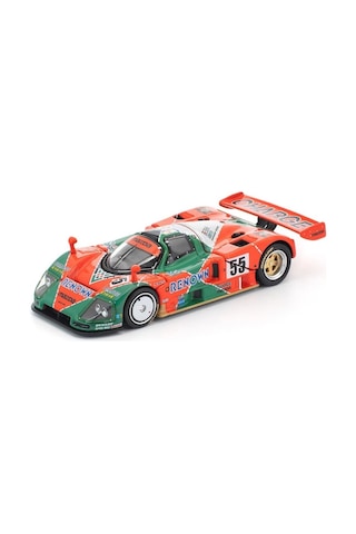 Pop Race 1:64 Mazda 787b Renown No.55 1991 Le Mans Winner Diecast Model Araba Pr64-301 Yeşil