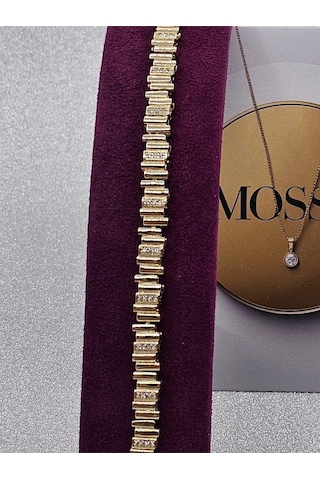 Xuping Ritim Model Gold Renk Çelik Bileklik Altın