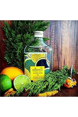 250 Ml Bergamot Ve Lime Aromalı Ferahlatıcı Kolonya Açık Ahşap