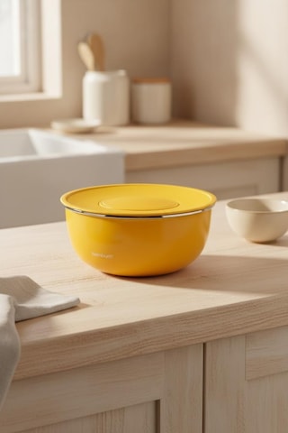 Bambum Nostalji - Karıştırma Kabı Hardal 24 Cm Hardal Sarı