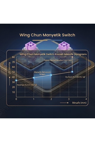 Aula Leobog Wing Chun Manyetik Switch 20 Adet