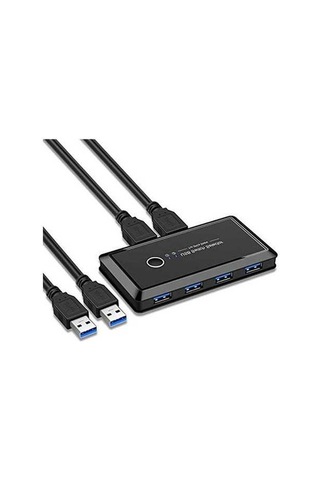 Fortunelane Konnektörler Kvm Anahtar Kutusu Usb 3.0 2.0 Anahtarlayıcı 2 Nokta Paylaşım 4 Cihaz