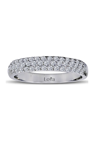 Lova 0,45 Karat Pırlanta Yarımtur Yüzük - 1060103