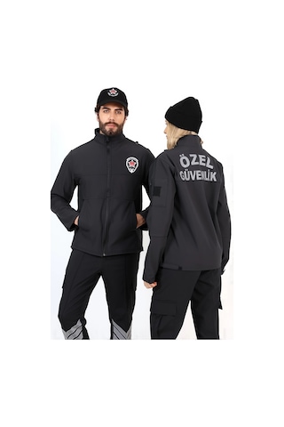 Yeni Tip Güvenlik Soft Shell Mont Siyah