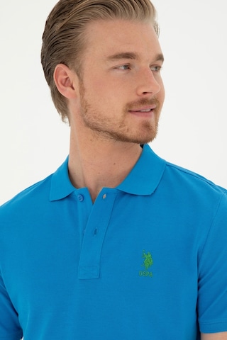 U.S. Polo Assn. Erkek Slim Fit Polo Yaka Saks Basic Tişört 50279613-VR045