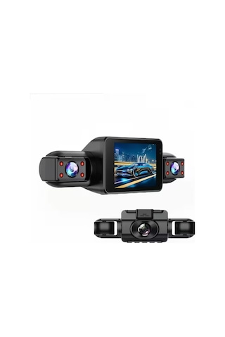 Schitec 4 Kameralı Kayıtlı Araç Kamerası 360 Görüş 1080p Ön Ve Arka İç Çekim Hd Otomobil Kamera Sistemi An-6314