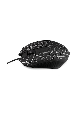 Küçük Özel Şekilli 3 Düğmeli Usb Kablolu Aydınlık Oyun Bilgisayarı Oyun Faresi Siyah Diğer