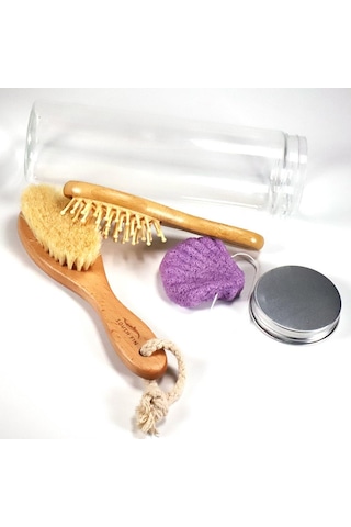 Homyl Keçi Kılları Kıl Vücut Banyosu Fırçası Sırt Ovucu