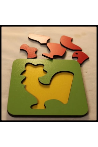 Ahşap Montesorri Puzzle 20 x 30 Cm