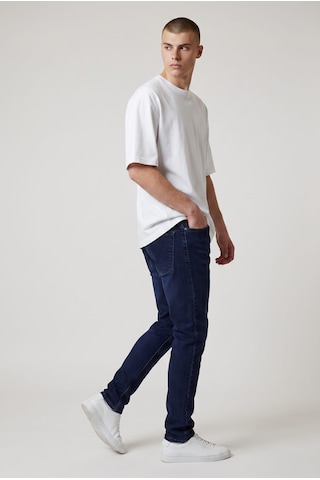 BLACK STEEL Yıkamalı Erkek Denim Pantolon Qkkod-814 Koyu Mavi