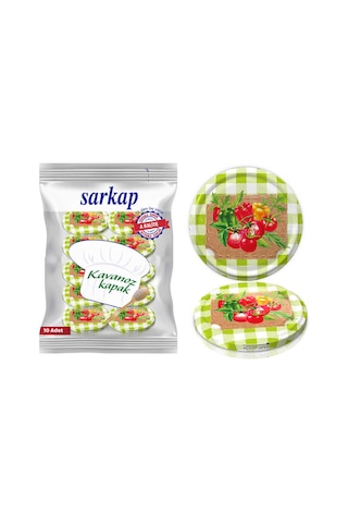 Sarkap Karışık Renk Desenli Standart Kavanoz Kapağı