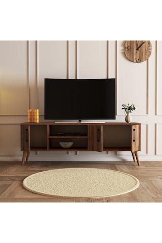 1582 EXXEN 150 CM AHŞAP AYAKLI TV ÜNİTESİ