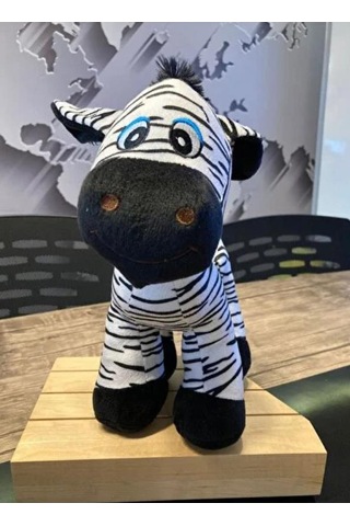 Oyuncak Peluş Zebra Uyku Arkadaşım 30 Cm Çok Renkli