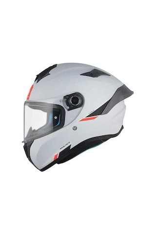 Mt Helmets Mt Targo S FF106B Solid A0 Matt Pearl Kapalı Motosiklet Kaskı 001
