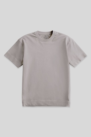 Tommylife Koyu Bej Basic Kısa Kol O Yaka Büyük Beden Erkek T-shirt - 88072 Koyu Bej