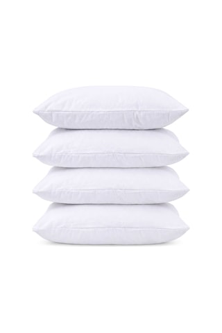 Sıvı Geçirmez Yastık Alezi 4'lü 50x70 Cm Pamuklu Fermuarlı Puresleep Beyaz
