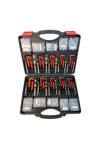 Helicoil Set Vida Diş Tamir Seti Plastik Çantalı Full Set 261 Parça