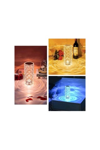 Sevgililer Günü İçin Hediye Kristal Lamba Sevgiliye Hediye Usb Şarjlı Gece Lambası Çok Renkli
