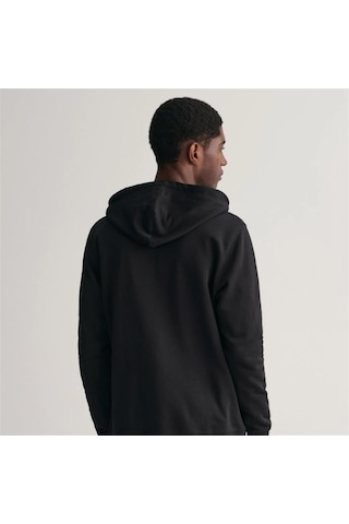 Gant Erkek Siyah Regular Fit Kapüşonlu Sweatshirt-siyah Siyah