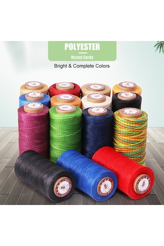 Yuntech01 150d Poliester 0.8mm 260m Siyah Renkli Parlak Mürekkepli İpi - El İşleri, Örgü, Dikiş İçin Dayanıklı Diğer