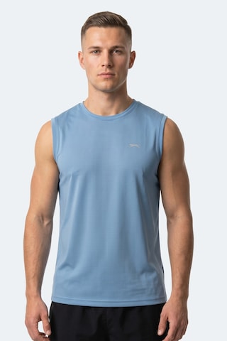 Slazenger Herofıt Erkek Kolsuz Mavi Atlet