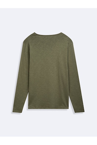 Ltb Uzun Kollu Bisiklet Yaka Basic Yeşil Sweatshırt Yeşil 2XL