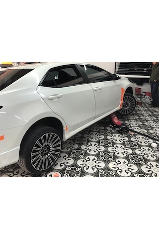 Toyota Corolla Uyumlu Twin Yan Marşpiyel Seti Mat Siyah 2013 - 2019