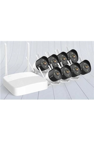 Tenda K8w-3tc 8 Kanal Nvr Kayıt Cihazı + 8 Adet Outdor Ip Wifi Bullet Kamera Set Kdo