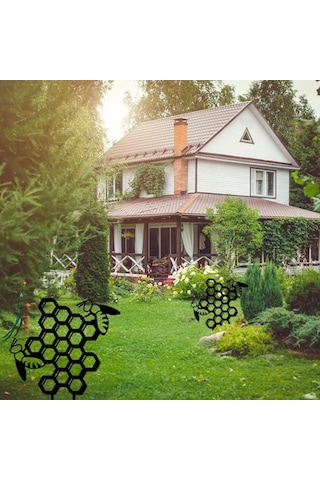Bahçe Kazıkları Bal Peteği Bahçe Süsü