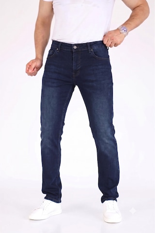Modmen Premium Erkek Regular Fit Rahat Kesim Esnek Likralı Denim Jeans Kot Pantolon Lacivert