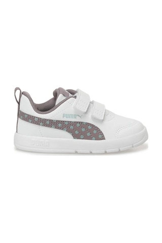 Puma 398759 06 Courtflex V3 Dotty V Inf Beyaz-mor-yeşil Çocuk Spo Beyaz