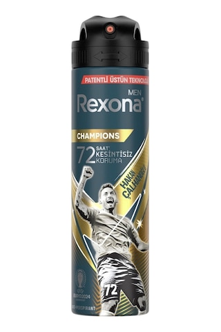 Rexona Champions Erkek Sprey Deodorant 150 ML + Clear Men Cool Sport Menthol Şampuan 180 ML