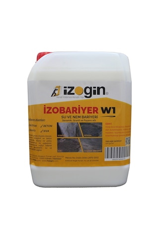 İzobariyer w1 mini (Beyaz Membran) (mutfak banyo ve beton)