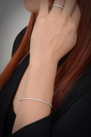 Vog Alya Gümüş 925 Ayar Gümüş Su Yolu Set - Düğün - Nişan - Söz - Sevgiliye - Eşe Takım