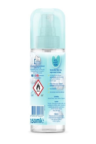 Uni Baby Nemlendiricili Bebeksi Dokunuş Bebek Kolonyası 150 Ml