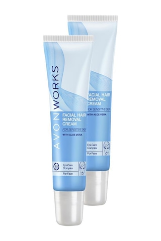 Avon Works Yüz için Tüy Dökücü Krem 15 ML x 2