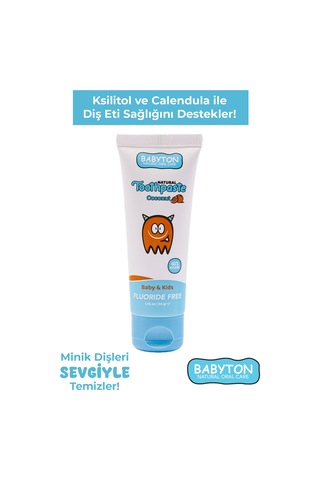 Babyton Doğal Hindistan Cevizi Diş Macunu Florürsüz 50 G