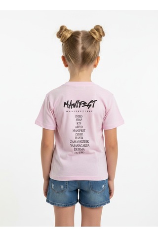Sea Bubbles Manifest Kız Çocuk Tişört St10376 Pembe