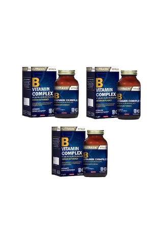 Nutraxin B Vitamin Complex 60 Tablet 3 Adet