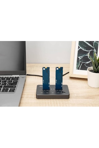 Dıgıtus Nvme Klonlama İstasyonu 2xm.2 Ssd Usb-c 10gbps Sata/nvme Hot-swap