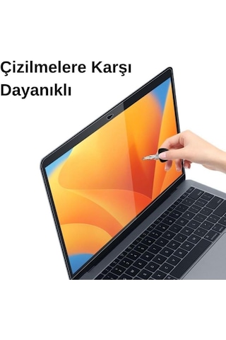 Apple Uyumlu MacBook Air M2 13.6 A2681 Ekran Koruyucu Çizik Engelleyici Film