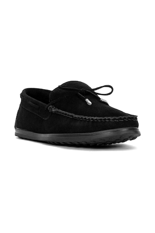 Elit Alf04s Erkek Hakiki Deri Loafer Ayakkabı Siyah Siyah