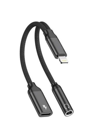 Tonex Sx06 Nylon Örgü Lightning Şarj Ve 3.5 Mm Dönüştürücü Kablo