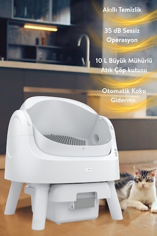Petpivot Autoscooper 11 Açık Üst Akıllı Otomatik Kedi Tuvaleti