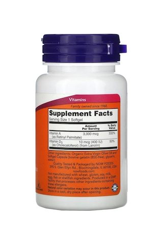 A & D 10,000/400 100 Softgels